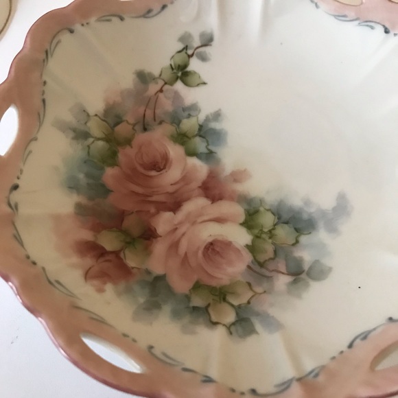 Hand Painted Signed Plate & Bowl 6” France - Picture 6 of 7